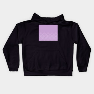 Geometric abstract - purple. Kids Hoodie